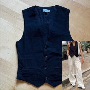 Calvin Klein Black Cotton Vest